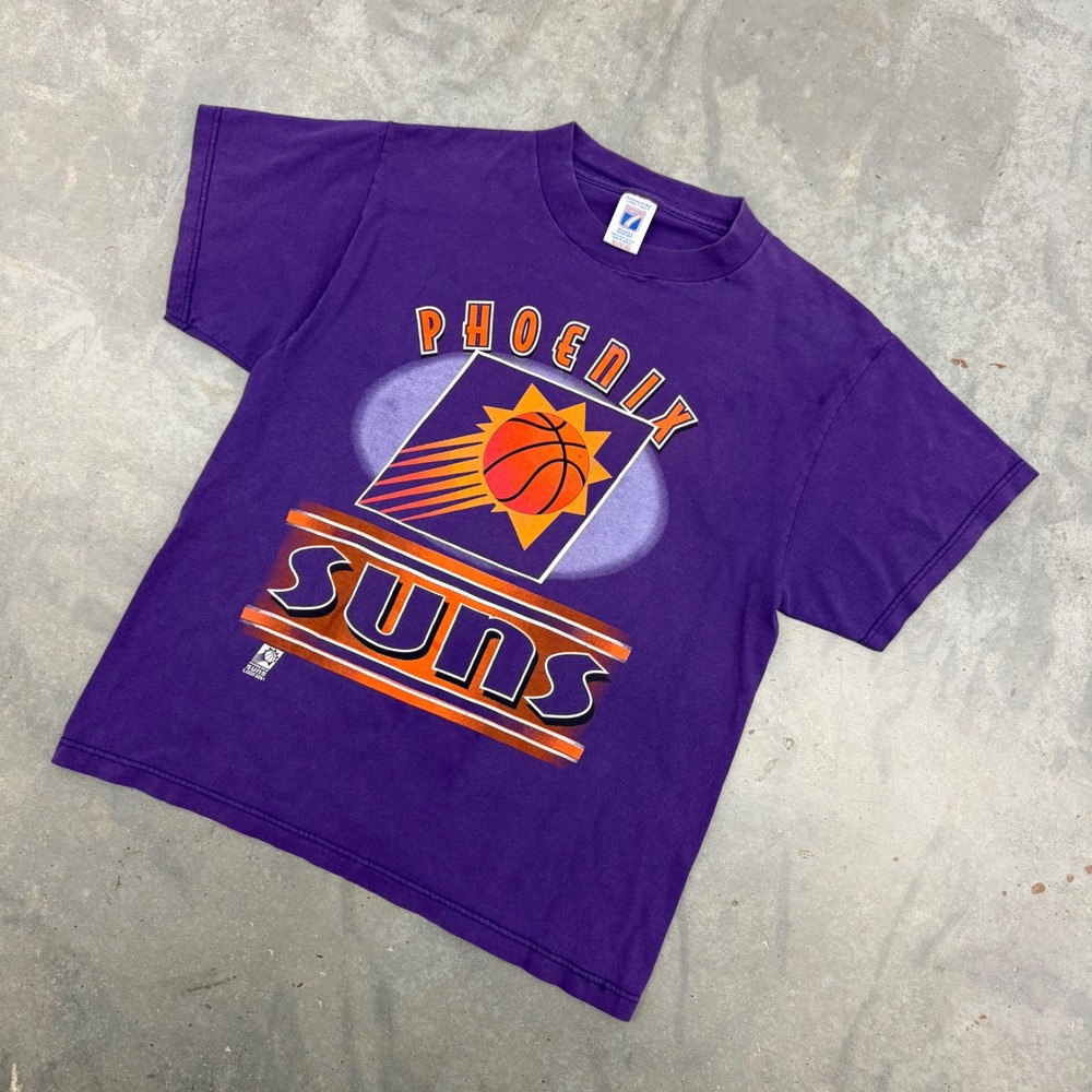 90s Kids Logo‎ 7 Phoenix Suns NBA Basketball Graphic T-Shirt Purple XL 18-20